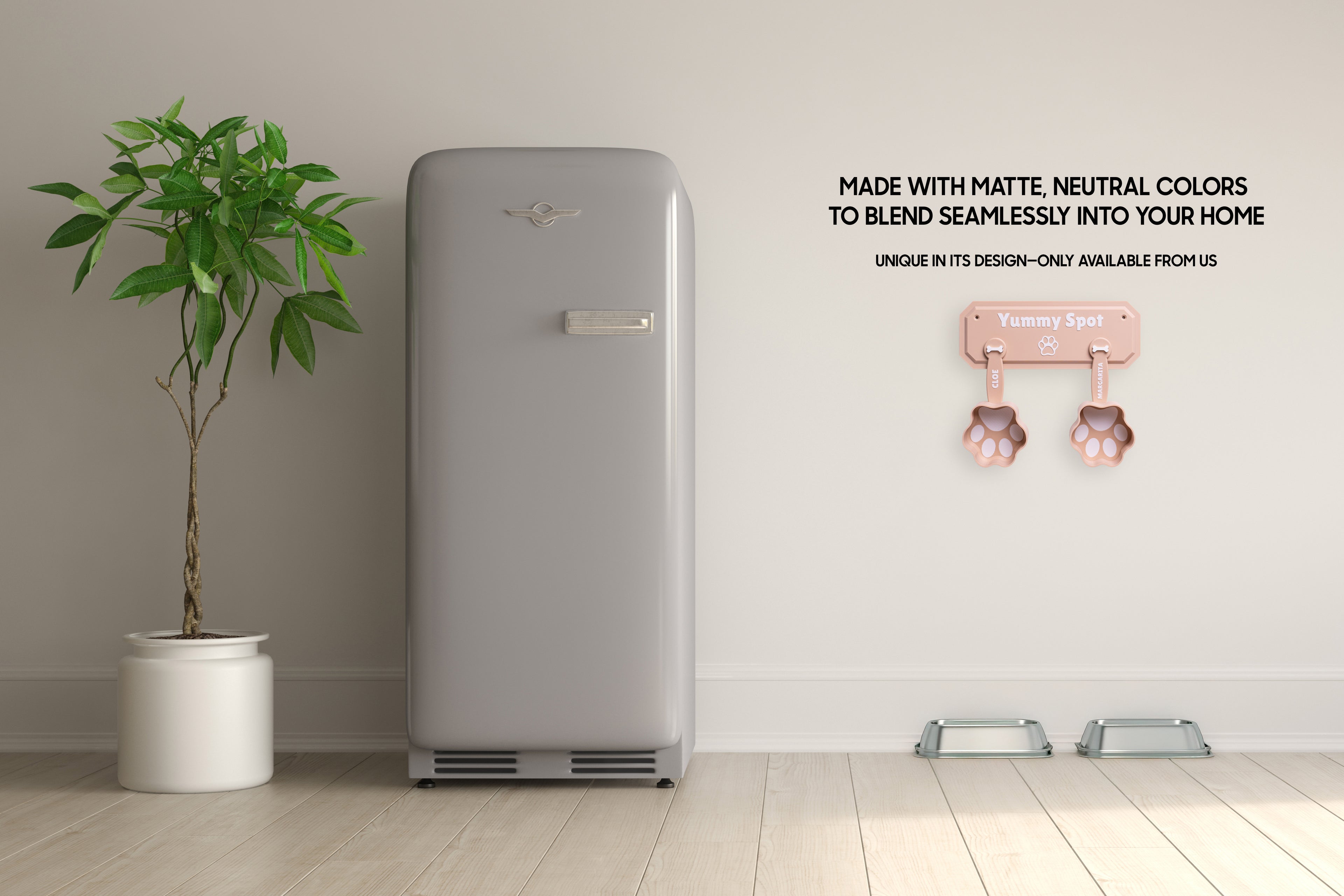 Dispensador de Comida para Perros Personalizado + Soporte de Pared GRATIS
